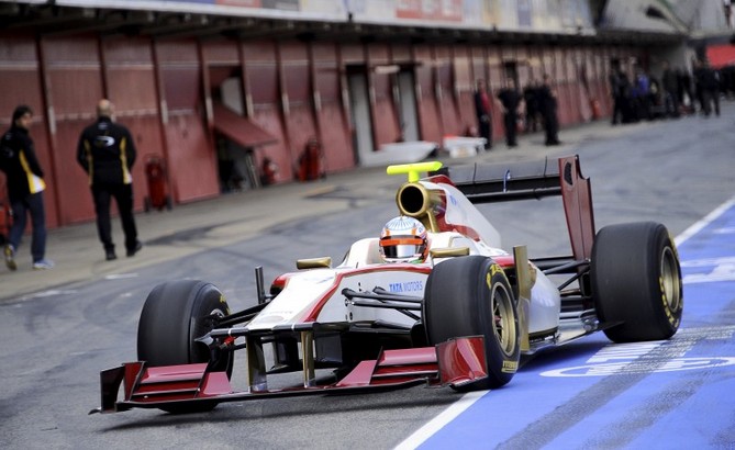 HRT Finally Reveals F112 2012 Formula 1 Car HRT Finally Reveals F112 2012 Formula 1 Car