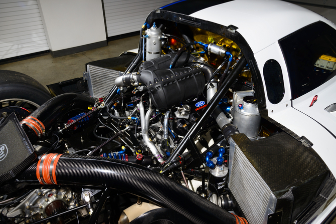 O motor é baseado no 3.5 EcoBoost de produção O motor é baseado no 3.5 EcoBoost de produção