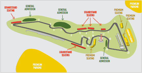 Cota Main Grandstand Seating Chart