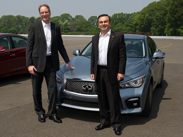 Carlos Ghosn et Johan de Nysschen Carlos Ghosn et Johan de Nysschen
