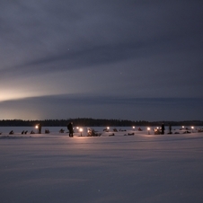 Visitors stay at a resort 60km south of the Arctic Circle