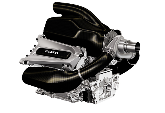 During the Japanese Grand Prix, Honda presented a video showing a preview of the new F1 engine During the Japanese Grand Prix, Honda presented a video showing a preview of the new F1 engine