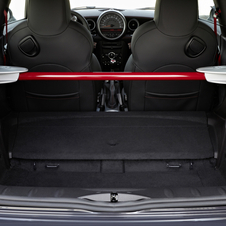 The rear seats have been replaced by a strut bar