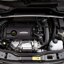 The engine has been highly modified over the standard version to get extra power 