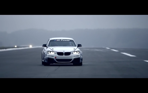 The car is based on the road version of the m235i