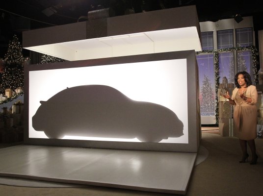 Volkswagen Beetle 2012 Oprah. Silhouette of new VW Beetle