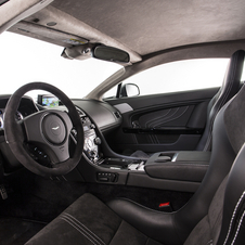 The interior gets a mix of black leather and black alcantara