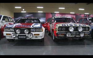 Carlos Ghosn Drives through Nissan Museum