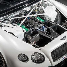 The engine is the same twin-turbo V8 as in the production car