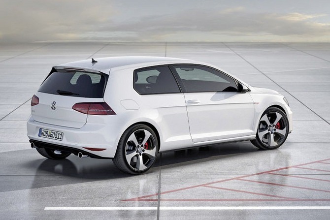 The GTI gets dual rear exhausts The GTI gets dual rear exhausts