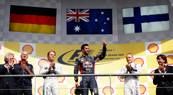 Podium Spa Francorchamps was completed by Nico Rosberg and Valteri Bottas Podium Spa Francorchamps was completed by Nico Rosberg and Valteri Bottas
