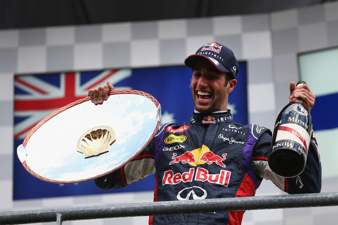 Ricciardo has already won three races on his debut Red Bull season Ricciardo has already won three races on his debut Red Bull season