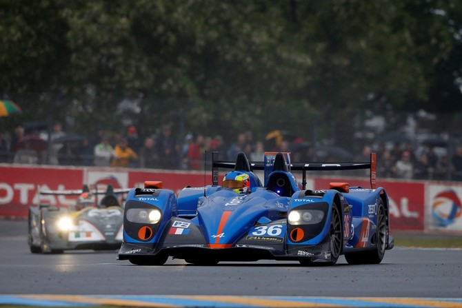 The Alpine team is in second-place in the LMP2 class in the ELMS The Alpine team is in second-place in the LMP2 class in the ELMS