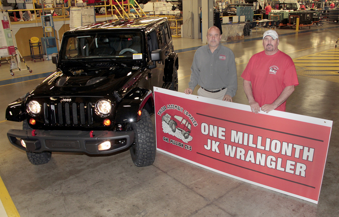 Jeep baut den ein millionsten Wrangler Jeep baut den ein millionsten Wrangler