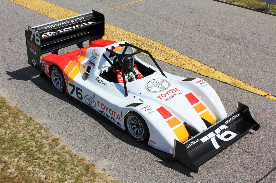 The EV P002 has been modified for Pikes Peak with more downforce