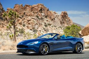 It is the first Aston Martin Volante where the windshield's glass runs all the way to the roof