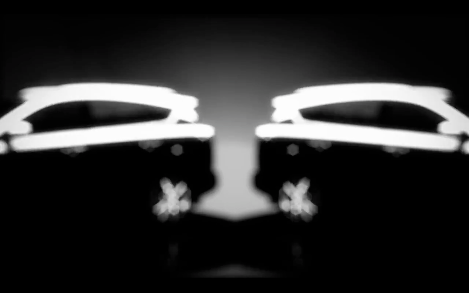 The video shows some blurry views of the car