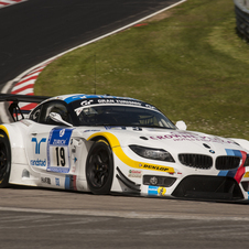 The BMW Z4 GT3 that qualifed on pole managed 7th overall 