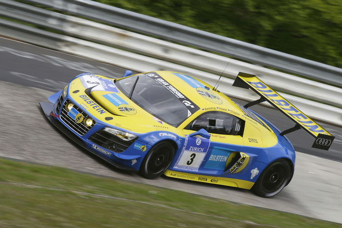 O Audi R8 da Phoenix Racing deu à Audi a primeira vitória na classificação geral O Audi R8 da Phoenix Racing deu à Audi a primeira vitória na classificação geral