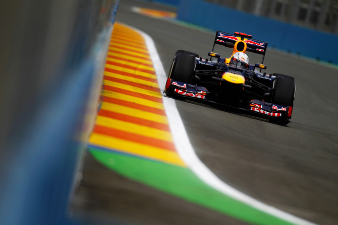 Vettel's time was four tenths faster than any other driver. Vettel's time was four tenths faster than any other driver.