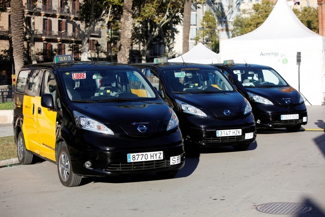 In Barcelona the taxi fleet will now be integrated by the e-NV200 In Barcelona the taxi fleet will now be integrated by the e-NV200