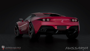The engine comes from a Corvette