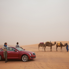 Cadillac has been advertising the ATS in the US by showing it on famous roads all over the world