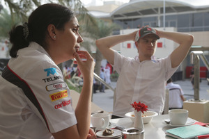 The other prominent woman in F1 is Monisha Kaltenborn, Sauber's team principal
