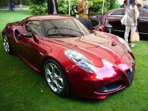 Alfa Romeo 4C Concept à Villa d'Este Alfa Romeo 4C Concept à Villa d'Este