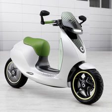 Styling for the eScooter takes the classic Vespa shape and modernizes it Styling for the eScooter takes the classic Vespa shape and modernizes it