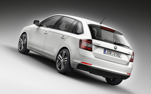The car is 10cm shorter than the standard Rapid