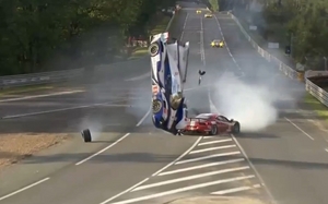 The Toyota crash was was horrific but both drivers were safe
