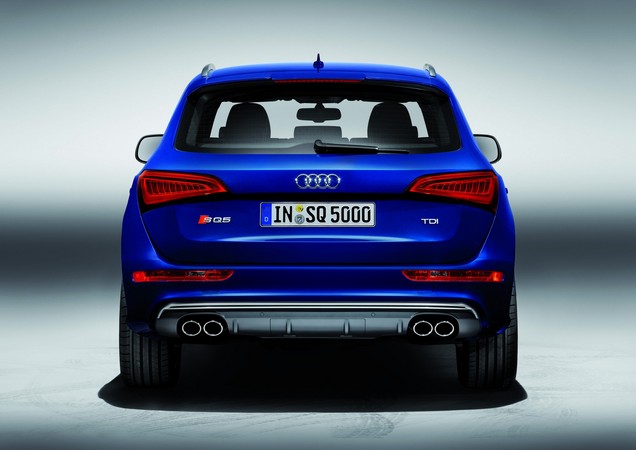 Around back the car has dual exhausts