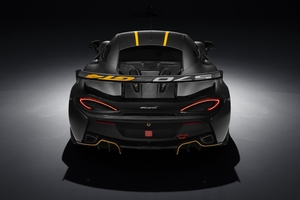 The track car gets the same 3.8-litre twin-turbocharged V8 engine from the road car, with a 570hp output and 600Nm of torque