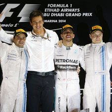 Os dois Williams completaram o pódio ao lado do novo campeão do mundo