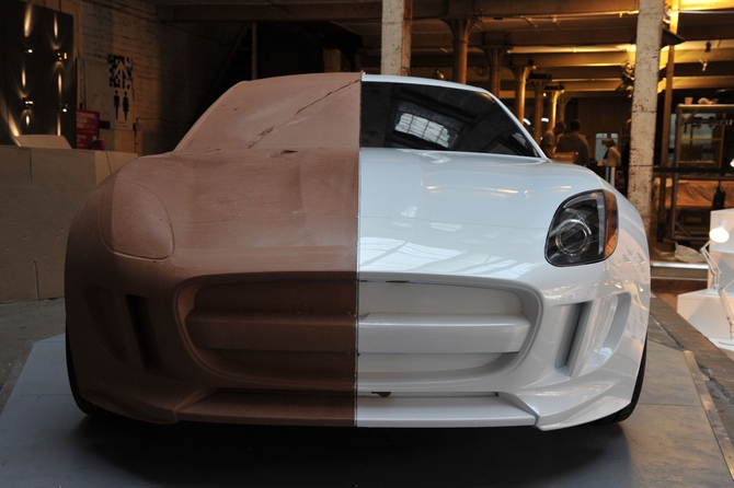 The clay model should give a good idea of what the F-Type will look like The clay model should give a good idea of what the F-Type will look like