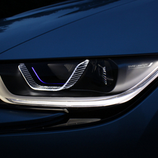 The laser light technology ensures a high beam range of up to 600 metres