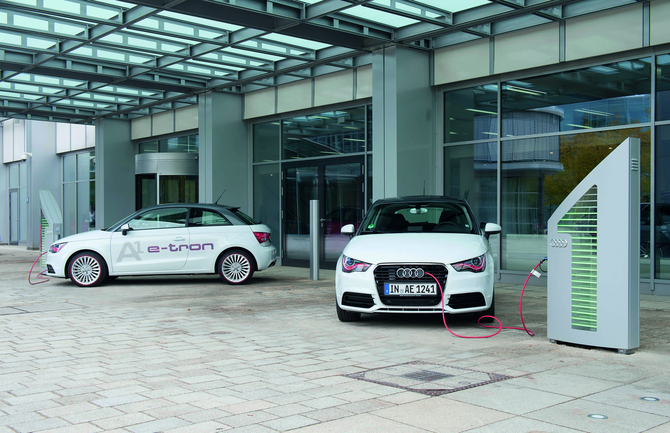 Audi Testing A1 e-tron in Munich Audi Testing A1 e-tron in Munich