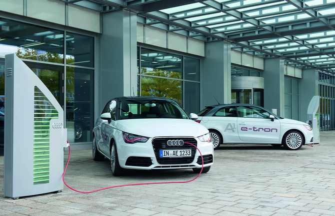 Audi Testing A1 e-tron in Munich Audi Testing A1 e-tron in Munich