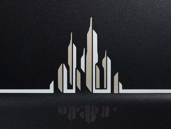 Detail of a skyline on the Phantom Metropolitan Collection Detail of a skyline on the Phantom Metropolitan Collection