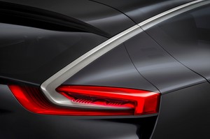 The chrome trim extends from the front to the rear