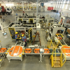 The plant will not start producing engines until later in the year The plant will not start producing engines until later in the year