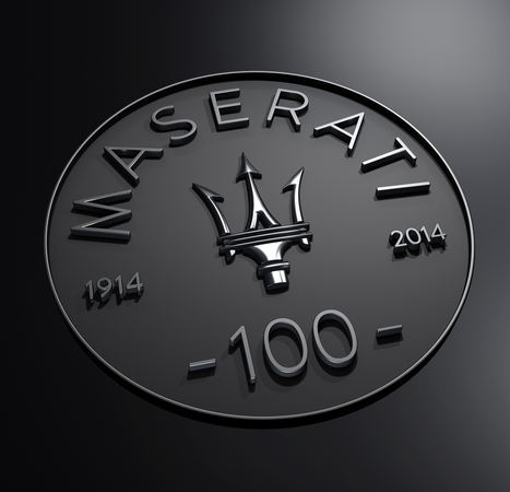 Todos os Maseratis de 2014 vão receber um emblema especial do centenário Todos os Maseratis de 2014 vão receber um emblema especial do centenário