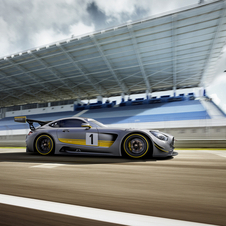 O AMG GT3 vai ser apresentado em Genebra com uma pintura cinzenta matte