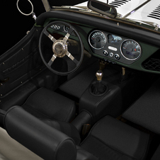 The interior gets black leather, a special steering wheel and chrome-trimmed gauges