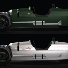 The Roadster is available with either the matte green color or a polished aluminum body