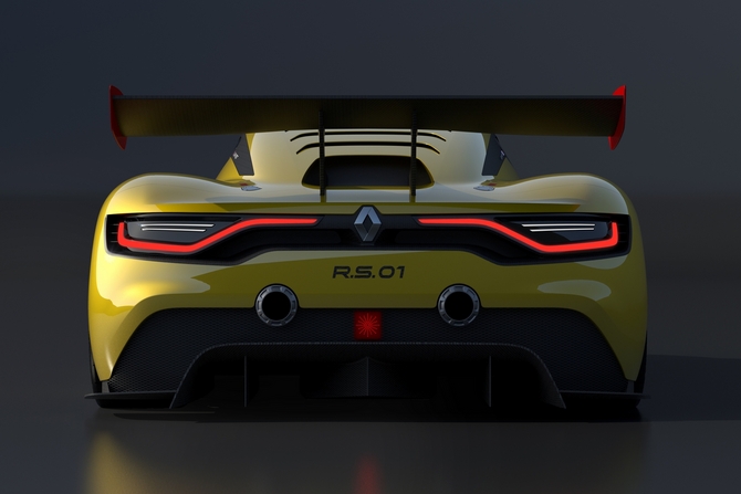 The RS 01 is equipped with a 3.8L V6 biturbo engine developed by Nismo, originated in the Nissan GT-R The RS 01 is equipped with a 3.8L V6 biturbo engine developed by Nismo, originated in the Nissan GT-R