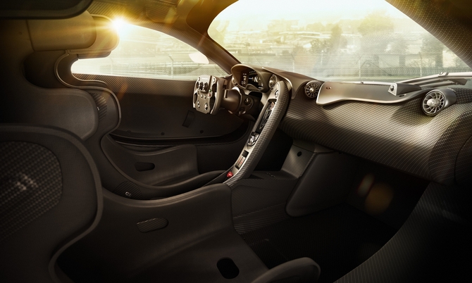 The centrepiece of the interior of the P1 GTr is the newly developed steering wheel The centrepiece of the interior of the P1 GTr is the newly developed steering wheel