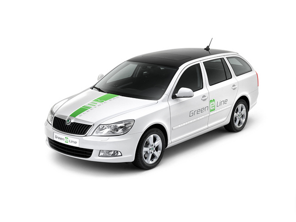 Electric Skoda Octavia Green E Line Testing in Czech Republic Electric Skoda Octavia Green E Line Testing in Czech Republic