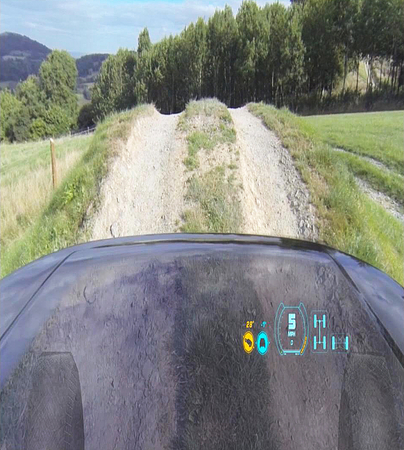 New technology allows visibility under and immediately in front of the bonnet New technology allows visibility under and immediately in front of the bonnet